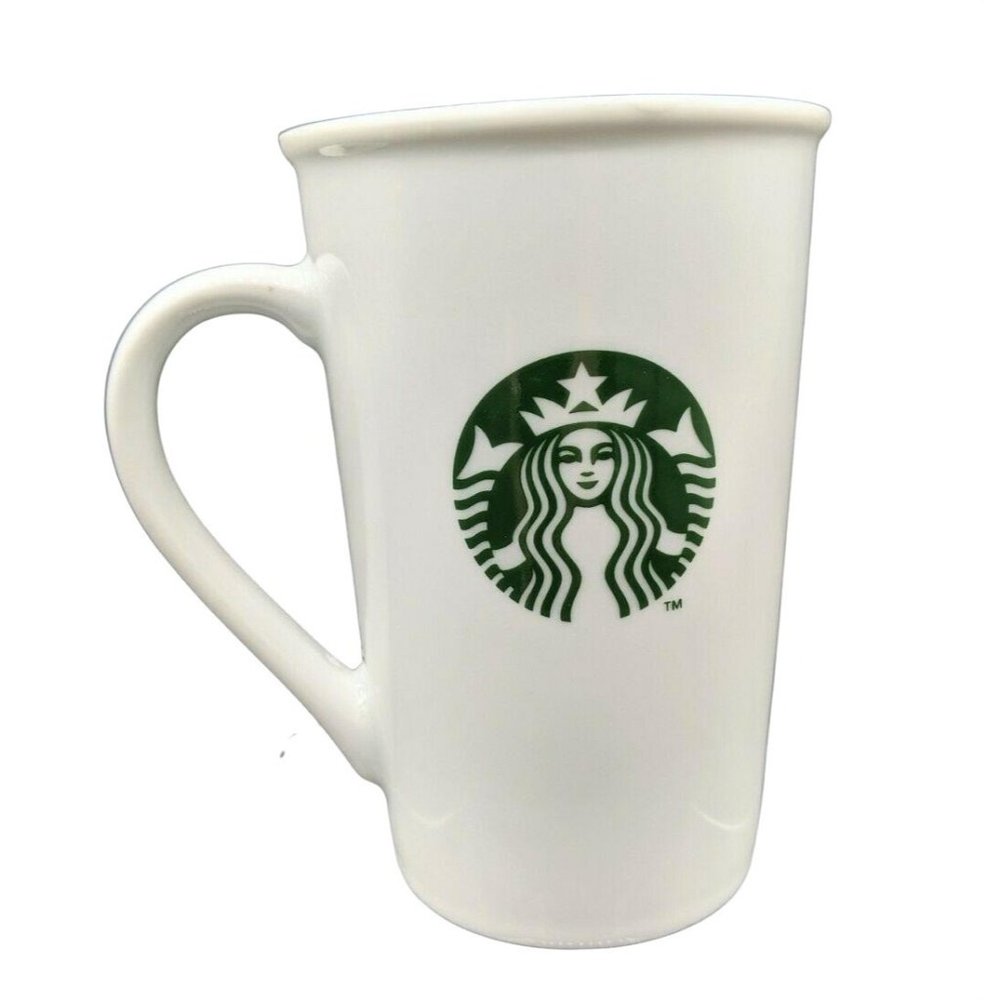 Starbucks Tall Coffee Mug 12 ounce 2012 Green Siren Mermaid Logo